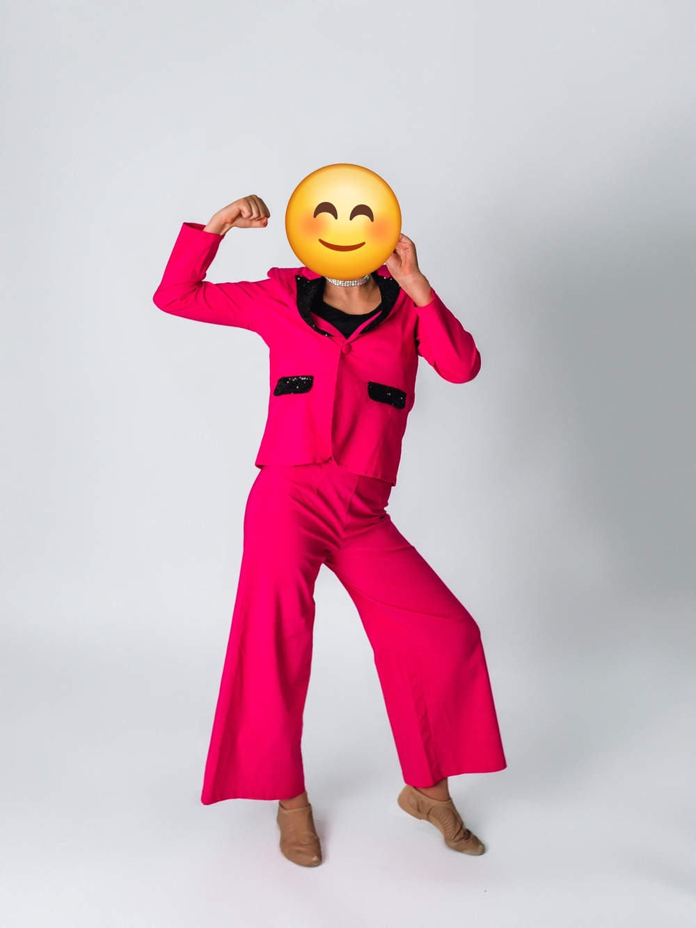 Weissman - Bright Pink Wide-Leg Pants Jumpsuit Set